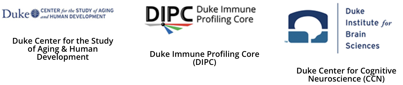 Duke Center for the Study of Aging & Human Development, Duke Immune Profiling Core (DIPC), Duke Center for Cognitive Neuroscience (CCN)