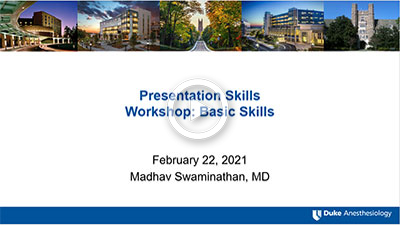 Presentation Skills - Workshop Basic Skills Video