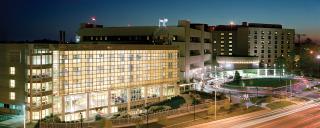 Duke University Medical Center at night