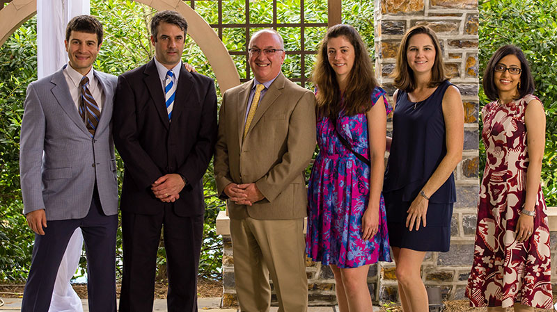 (L to R): Dr. Eric Eiheli, Dr. Brian Titus, Dr. Chris Young, Dr. Haley Goucher, Dr. Sharon McCartney, Dr. Nazish Hashmi