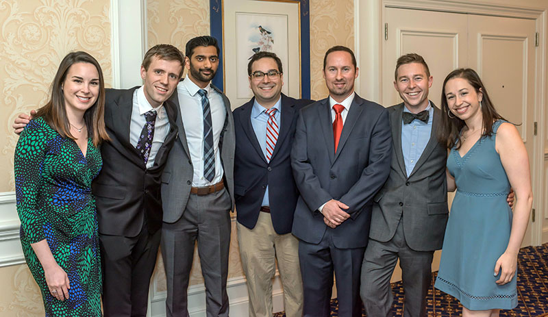 (L to R): Dr. Sarah Kendall Smith, Dr. Martin Sigurdsson, Dr. Dinesh Keurian, Dr. Alex Reskallah, Dr. Matthew Bean, Dr. Nathan Waldron, Dr. Kathleen Claus (Not pictured: Dr. James Herbert)