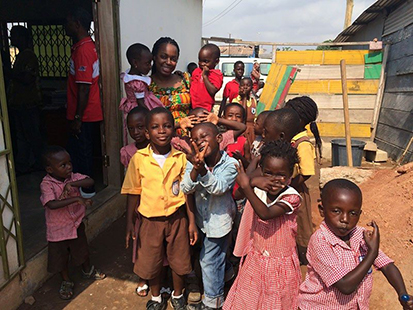 Visiting children at a primary school in a poor area of Accra. Their appreciation for education at such an early age was amazing and made them wise beyond their years.