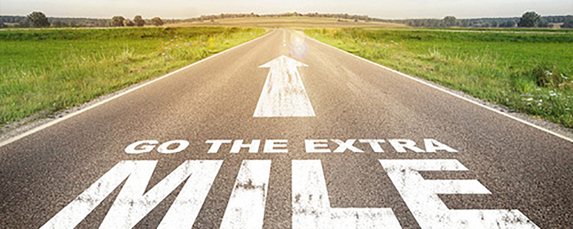 Going the Extra Mile - Road Graphic