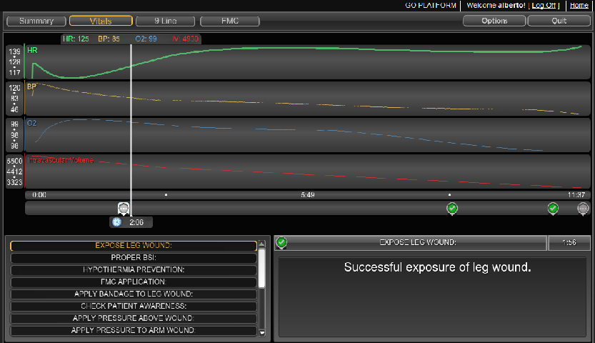 Combat Medic Virtual Simulation Screenshot