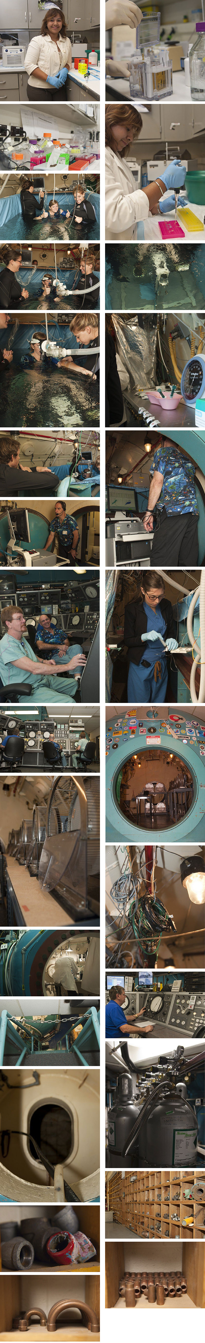 Hyperbaric Chamber photo collage
