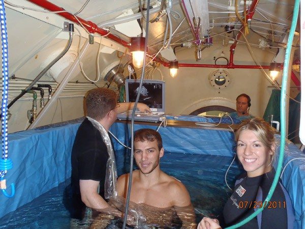 Immersion Pulmonary Edema study in the Hyperbaric chamber