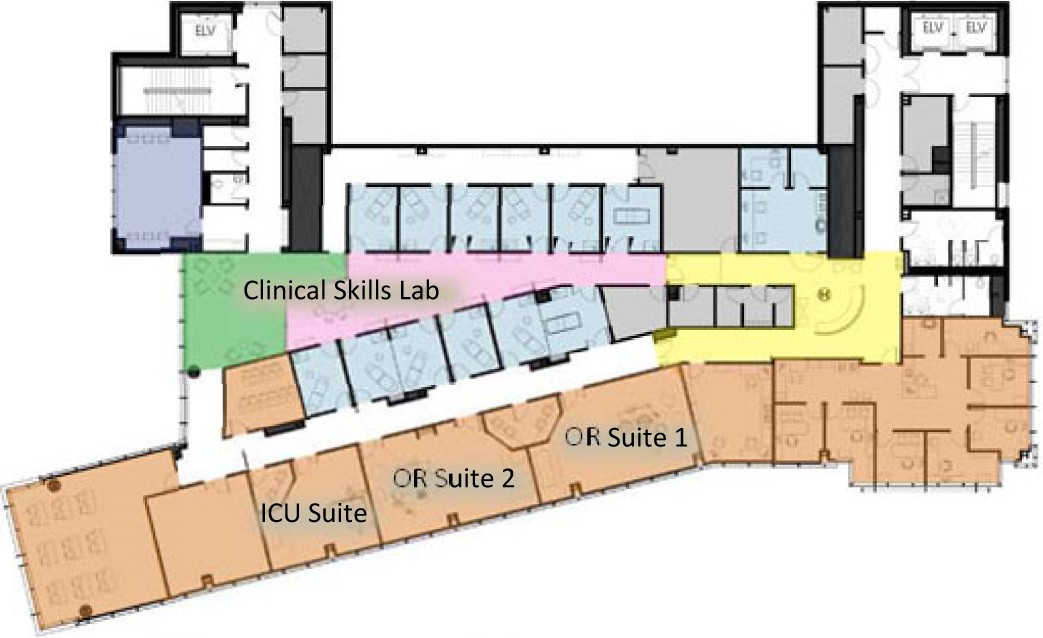 Simulation Center Floor Plan Detail