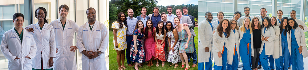 Collage of past residents, fellows, and faculty