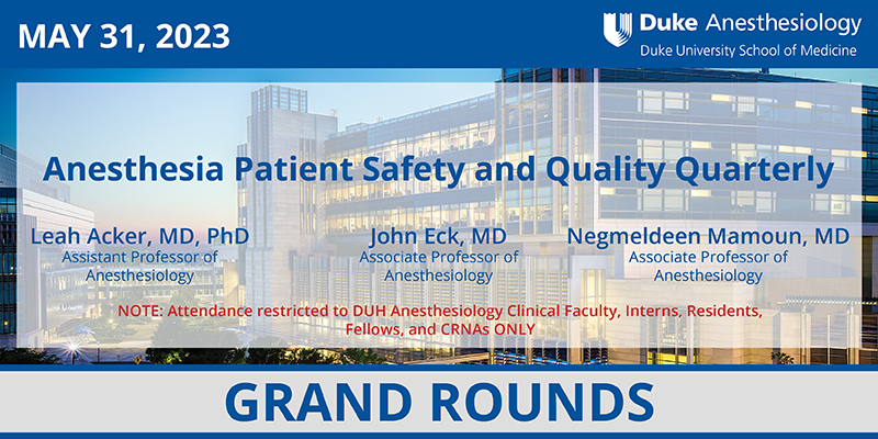 Grand Rounds - May 31, 2023