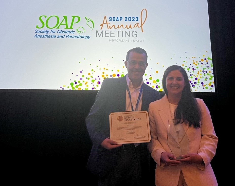 Drs. Ashraf Habib and Jennifer Dominguez at the 2023 SOAP Annual Meeting in New Orleans.