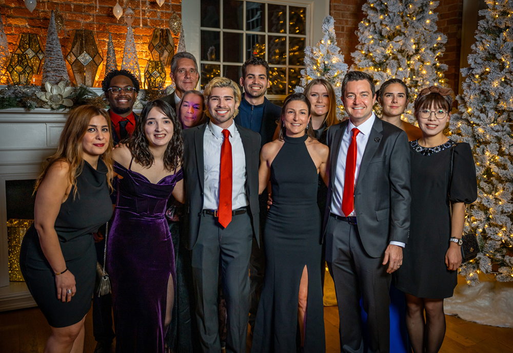 Celebrating the holiday season in style at the Duke Anesthesiology holiday party. Front row from left to right: Mona Hashemaghaie, Jen Ricano, Marguerita Klein, Nathaniel Hernandez, Andi Nackley, Mark Neely. Back row from left to right: Mike Bennett, Sean Klein, Jose Camacho, Chloe Shudt, Savannah Dewberry.