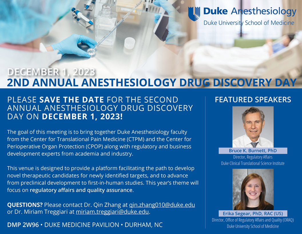 2nd Annual Anesthesiology Drug Discovery Day