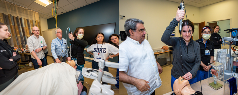 Various participants at the Duke Advanced Airway Course