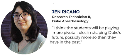 Jen Ricano quoted in the Working@Duke Magazine