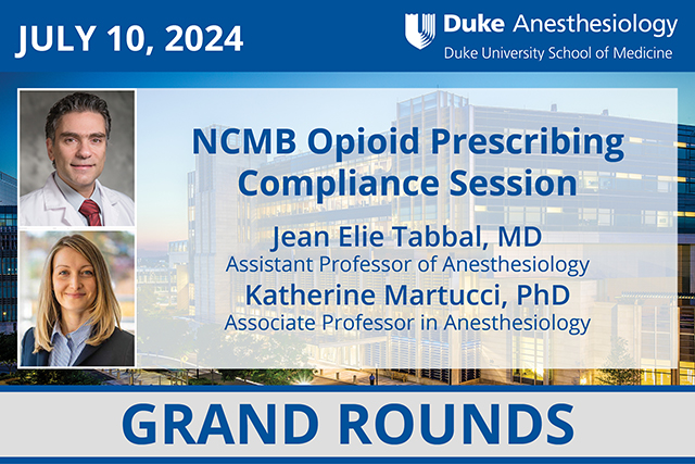 Grand Rounds - July 10, 2024 - NCMB Opioid Prescribing Compliance Session