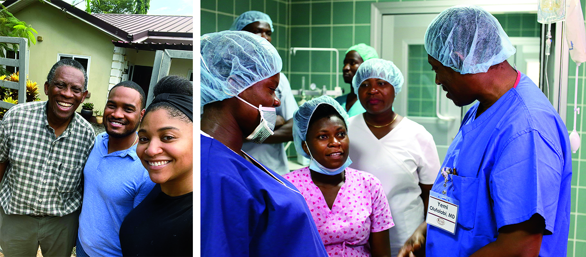 Dr. Olufolabi in Ghana and in the OR