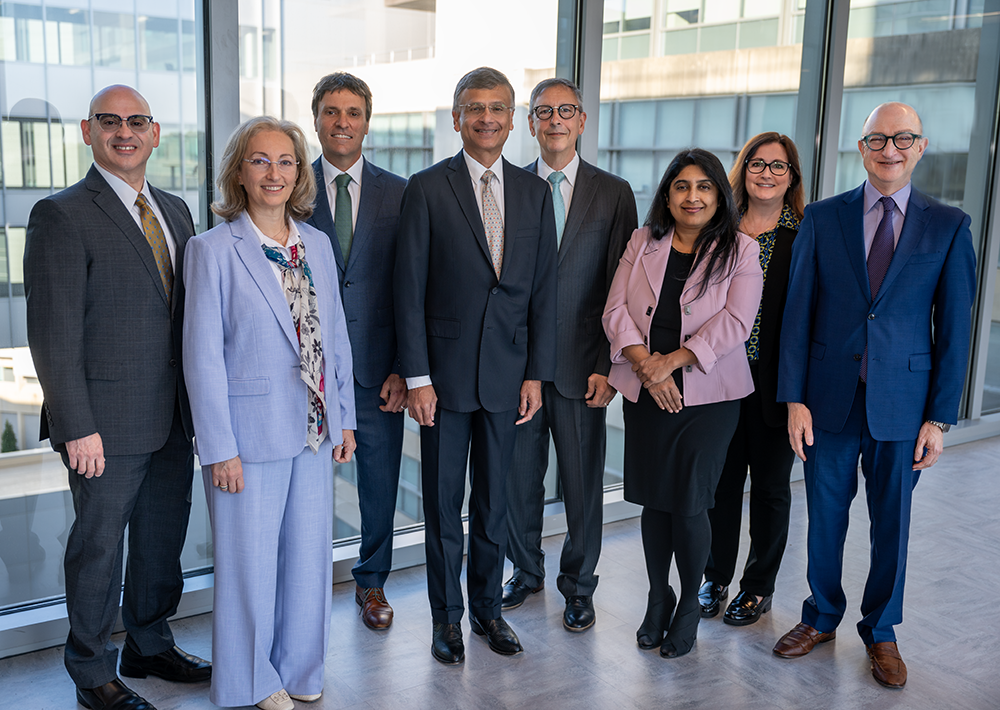 Left to Right: John Borrelli, Drs. Miriam Treggiari, Atilio Barbeito, Joseph P. Mathew, Evan Kharasch, Padma Gulur, Annemarie Thompson, and Gavin Martin