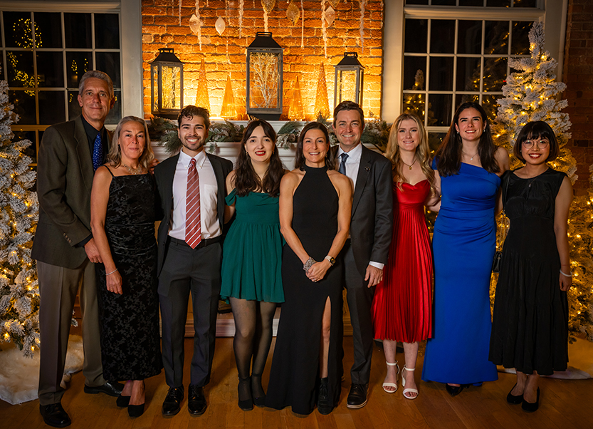 Nackley lab holiday celebration! Left to right, Sean Klein, Marguerita Klein, Nathaniel Hernandez, Jen Ricano, Andrea Nackley, Mark Neely, Chloe Shudt, Savannah Dewberry, and Yiling Qian.