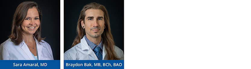 Left to Right: Sara Amaral, MD, Braydon Bak, MB, BCh, BAO