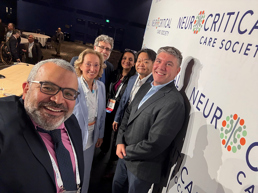 Dr. Treggiari and others at the Annual Neurocritical Care Society Meeting in Montreal