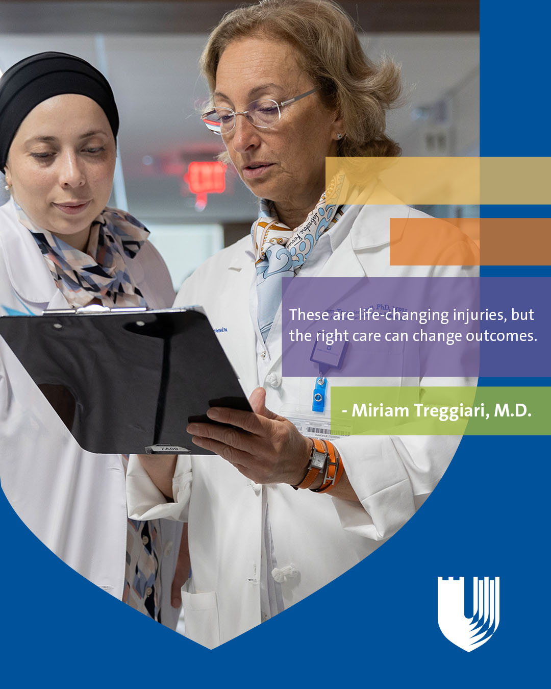 Dr. Miriam Treggiari with Dr. Ruba Sajdeya