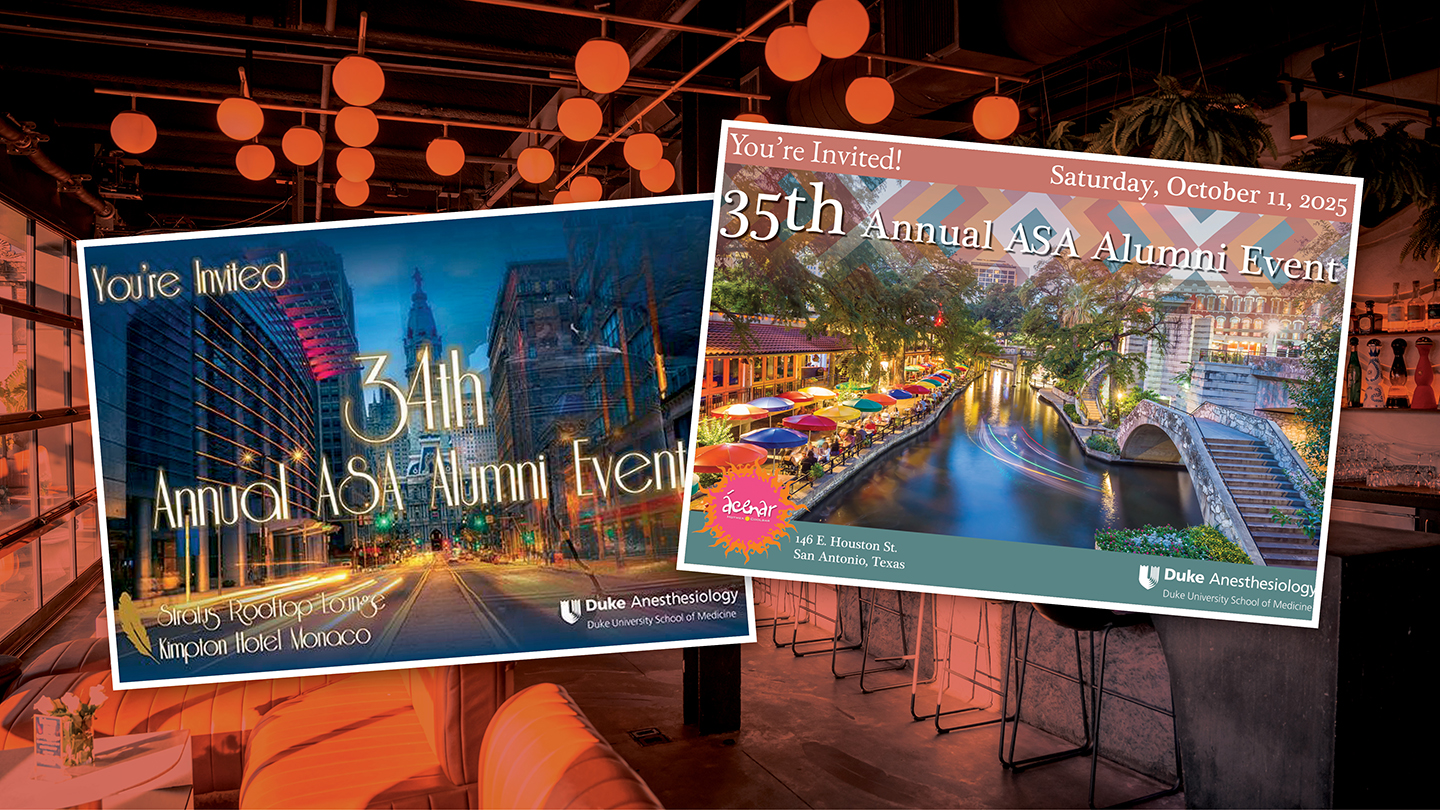 Invites for the 2024 and 2025 ASA Alumni Event