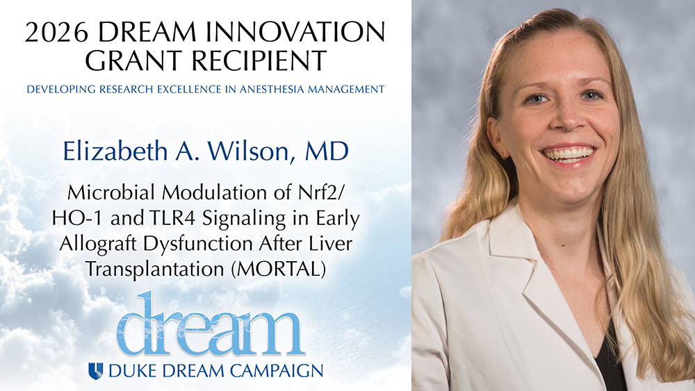 2026 DREAM Innovation Grant Recipient Dr. Elizabeth A. Wilson