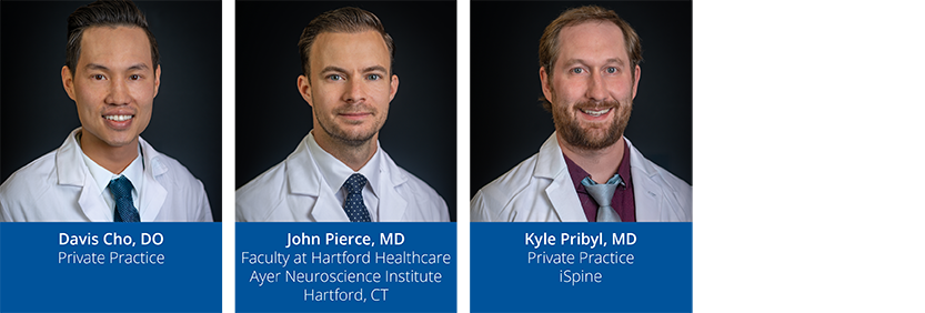 Left to Right: Davis Cho, DO; John Pierce, MD; Kyle Pribyl, MD