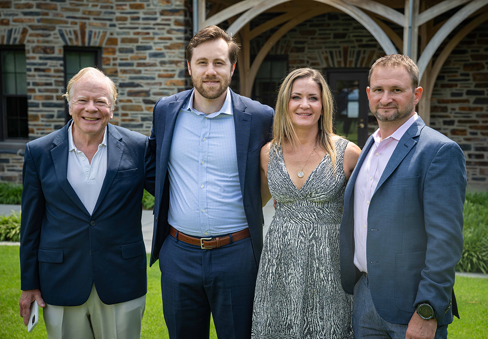 Left to Right: Dr. Richard Moon (medical director, hyperbaric center), graduates Drs. Dwyer Roche and Ina Pavel, and fellowship program director, Dr. Bruce Derrick.