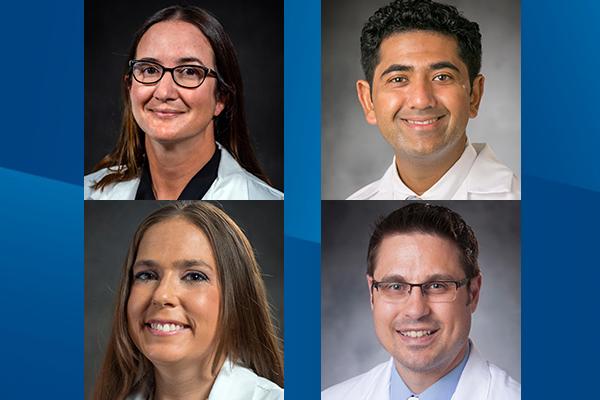 Left to Right: Blair Costin, MD, Vijay Krishnamoorthy, MD, Rachael Mintz-Cole, MD, and Jamie Privratsky, MD
