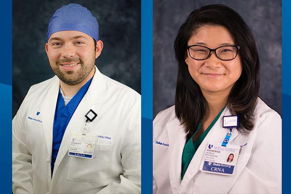 Paul Brock, CRNA and Jess Bezdziecki, CRNA