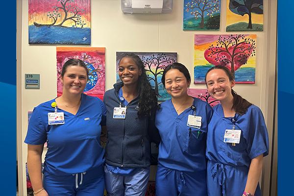 Left to Right: Meg Hardesty, Nia Hammett, Angelina Xiong, and Chelsea Hignite