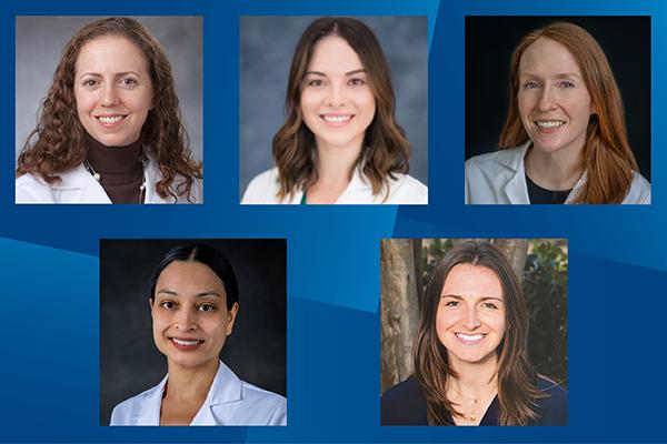 Abigail Melnick, MD, Kasey Morgan, CRNA, Nina Didner, MD, Kathryn Scoggins, SRNA and Sarah Slightom, MD