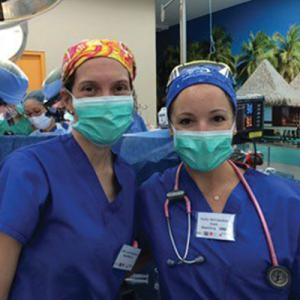 Duke Anesthesiology’s Dr. Kelly Machovec and Emily Funk, CRNA