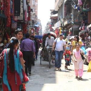 The Tamil Market in. Kathmandu