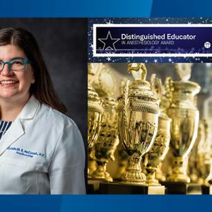 Elizabeth Malinzak, MD, FASA, recipient of the ASA-SEA Distinguished Educator in Anesthesiology Award