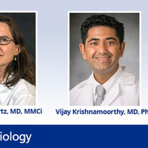 Dr. Raquel Bartz and Dr. Vijay Krishnamoorthy
