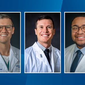Stephen Davies, MD, Derek Woodruff, MD, and Romel Holmes, MD